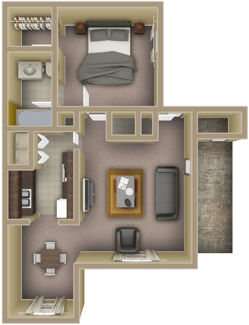 Derby Floorplan Bridlewood Apartments